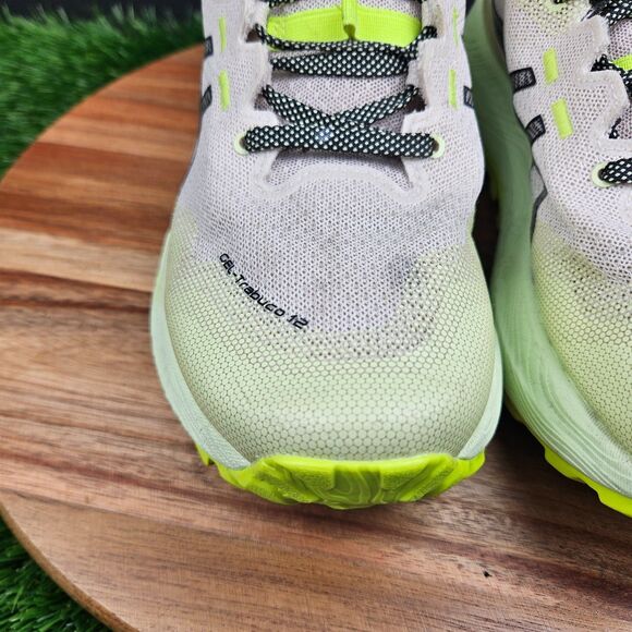 Asics Womens Gel Trabuco 12 Oatmeal Black Running Shoes Sneakers Size 8 1012B605 - Picture 7 of 12